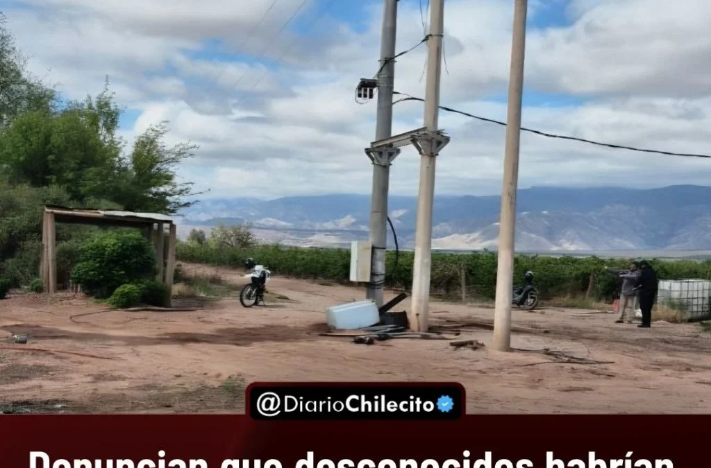 Denuncian que desconocidos habrían derribado un transformador y sustraído los cables de cobre en una finca de Vichigasta