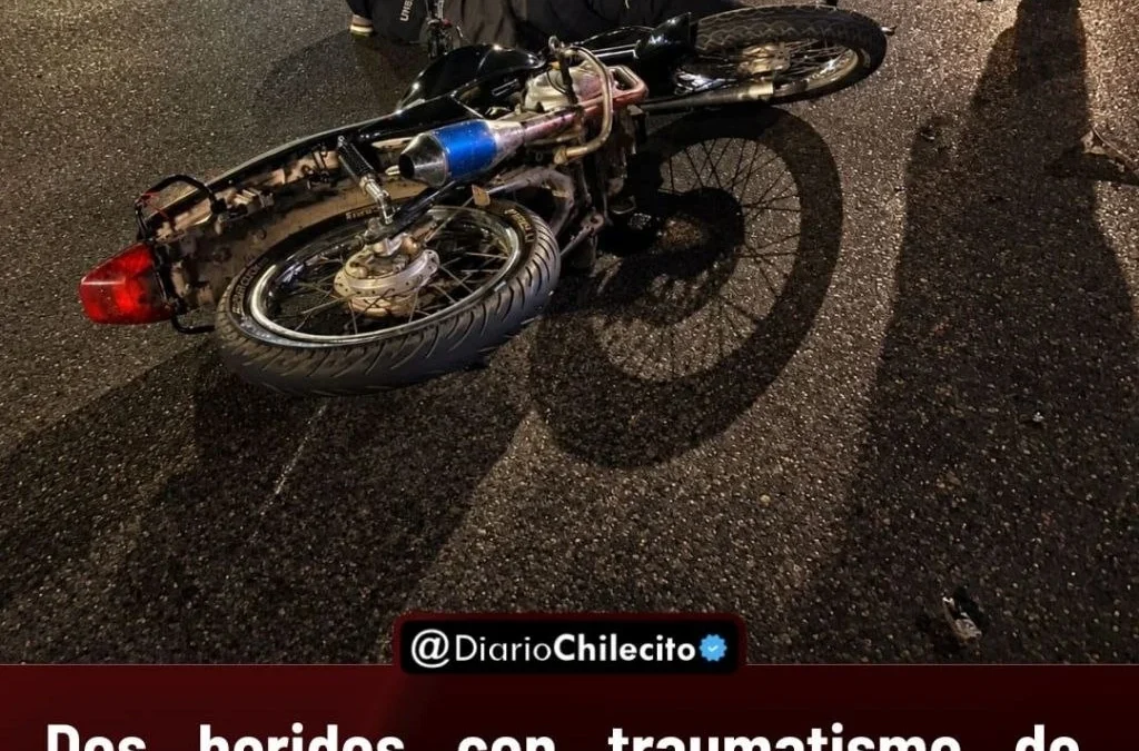 Dos heridos con traumatismo de cráneo fueron derivados al hospital tras chocar dos motos en Nonogasta: uno perdió el conocimiento.