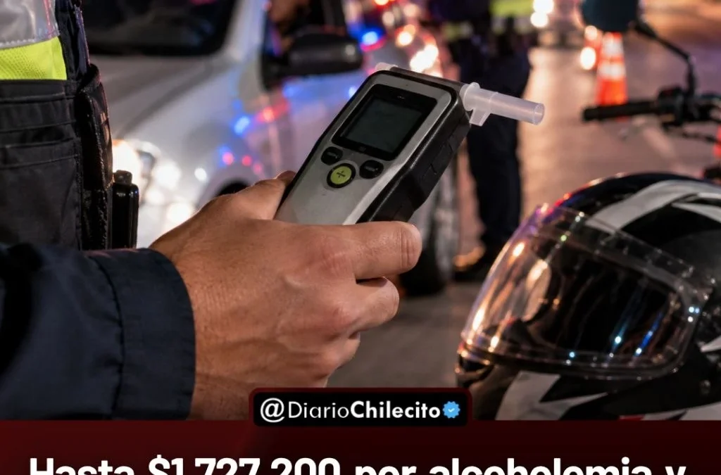 Hasta $1.727.200 por alcoholemia y $161.925 por andar en moto sin casco: los nuevos montos de octubre tras el aumento de la nafta.
