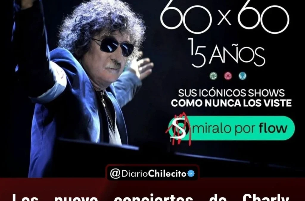 Los nueve conciertos de Charly García en el Gran Rex, que solo se editaron en formatos físicos limitados, llegan a Flow el viernes 23