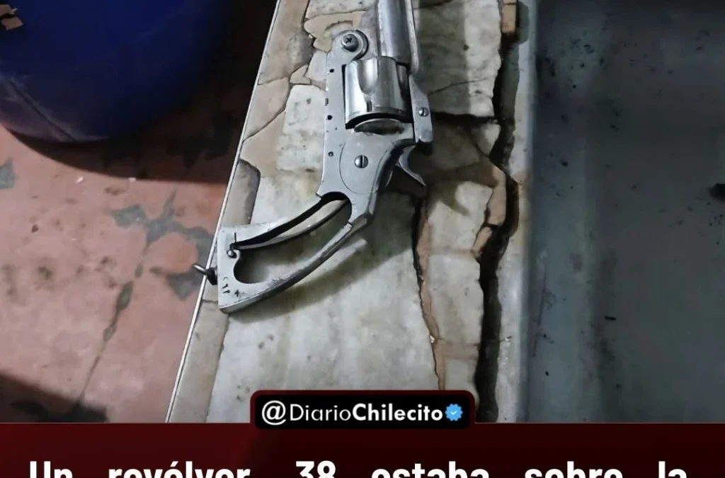 Un revólver .38 estaba sobre la mesada de la cocina cuando allanaron un domicilio: lo incautaron y detuvieron a un hombre de 35 años
