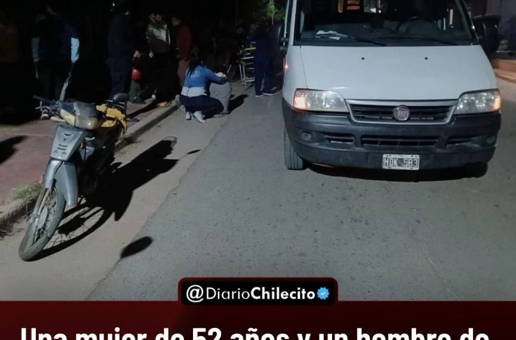 Una mujer de 52 años y un hombre de 41 fueron trasladados en ambulancia tras chocar y caer de sus motos en Vichigasta