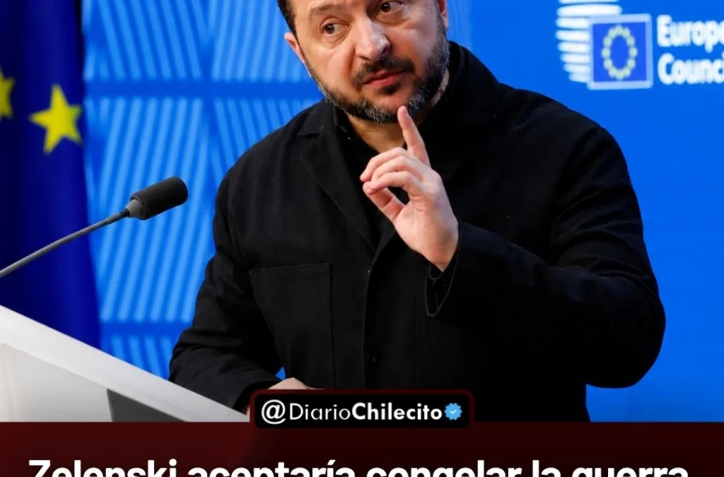 Zelenski aceptaría congelar la guerra con Rusia y dejar los territorios ocupados bajo control ruso para alcanzar la paz.